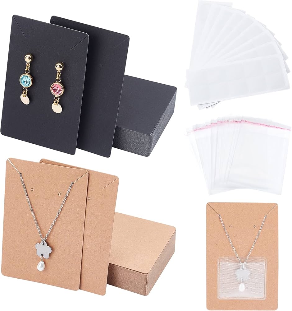 Amazon.co.jp: PH PandaHall ピアス台紙 ネックレス台紙 100枚 2色 Amazon.co.jp: PH PandaHall ピアス台紙 ネックレス台紙 100枚 2色