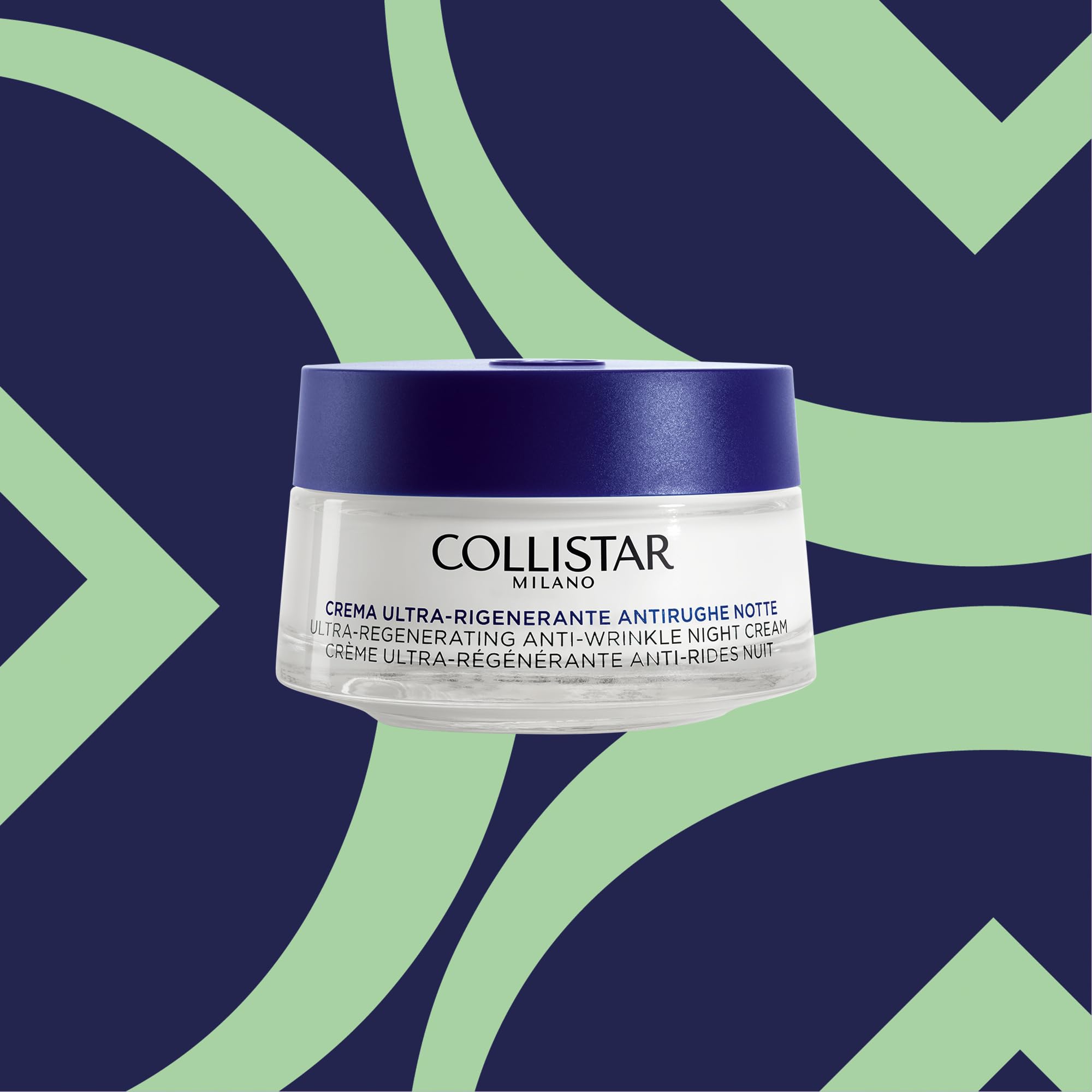 Collistar ultraegenerierende Anti-Falten-Nachtcreme, konzentrierte Gesichts- und Halscreme mit regenerierender Anti-Falten- und Aufhellungswirkung, für reife Haut, 50 ml