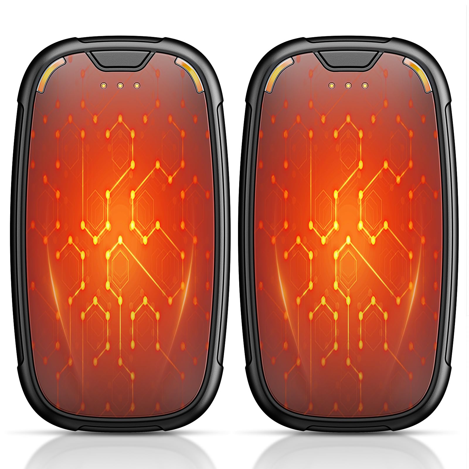 Scaldamani ricaricabili, confezione da 2, scaldamani ricaricabili da 4000 mAh, scaldamani elettrici portatili, riutilizzabili, regalo di Natale invernale per le attività ricreative all'aperto