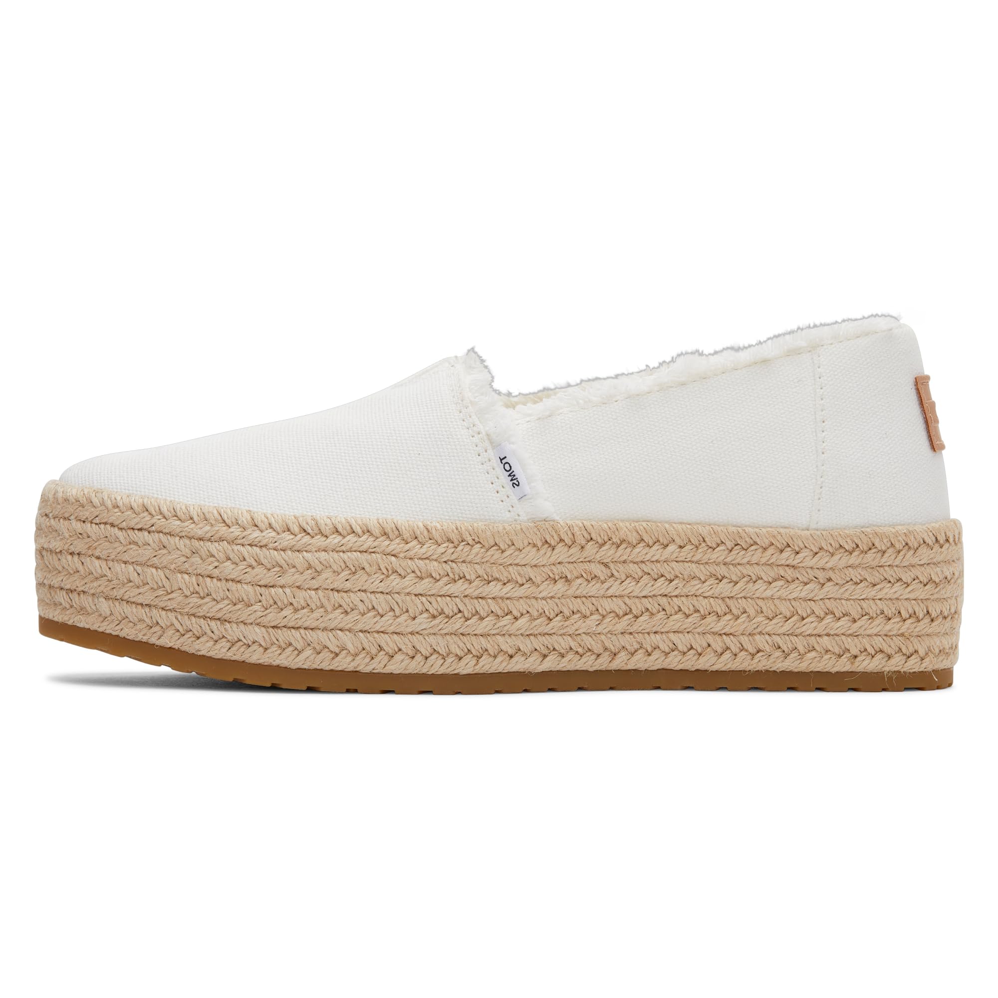 TOMS Women's Valencia Platform Espadrille, Textile Upper, CloudBound Insole