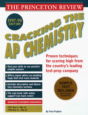 Amazon.com: Cracking the AP Chemistry Exam, 1997-98: 9780679769286 ...