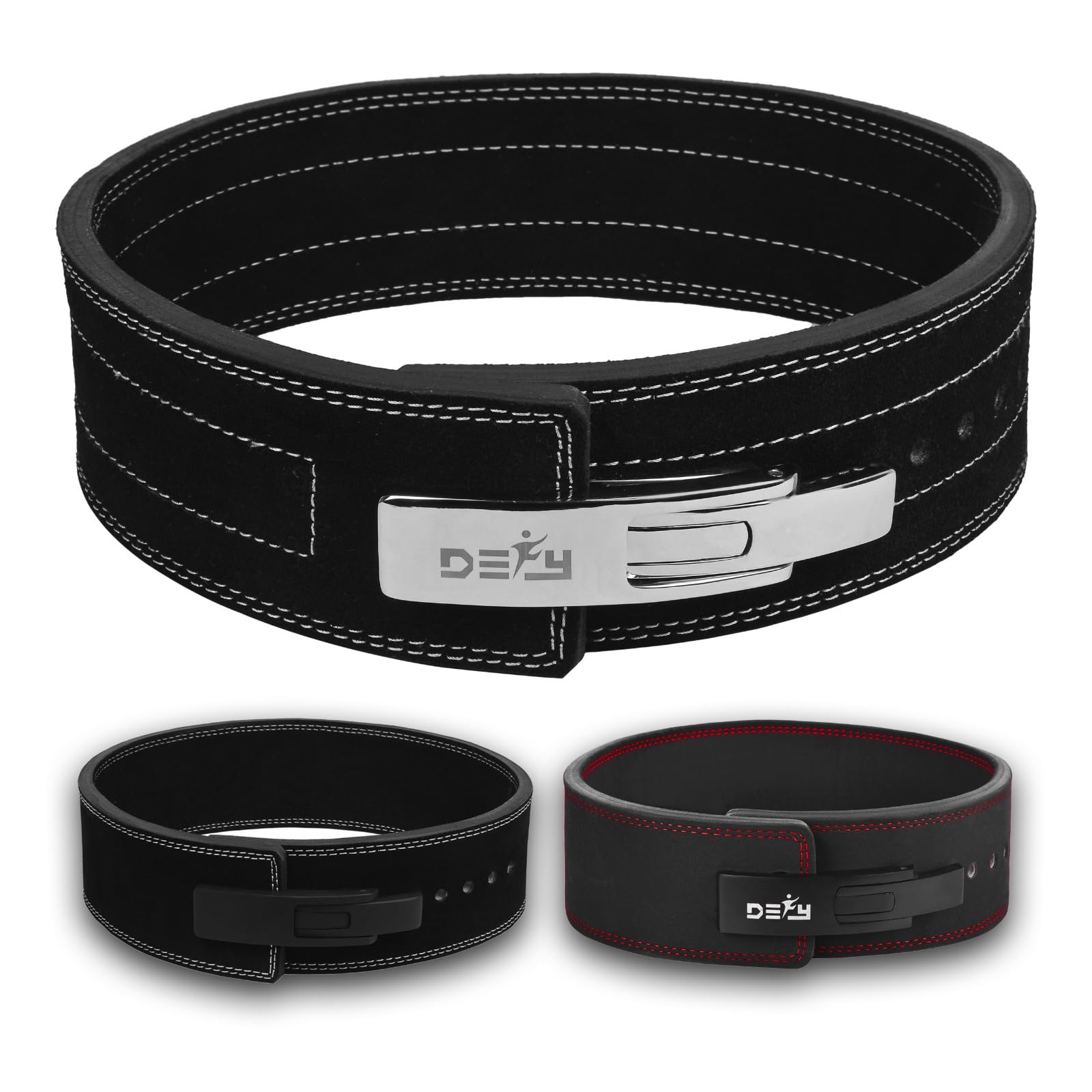 Defy Cinturn De Levantamiento De Pesas - Cinturn De Levantamiento De Pesas Cinturn De Levantamiento De Pesas De Cuero Puro Con Hebilla Fuerte Equipo De Entrenamiento Ideal Par~p114437693