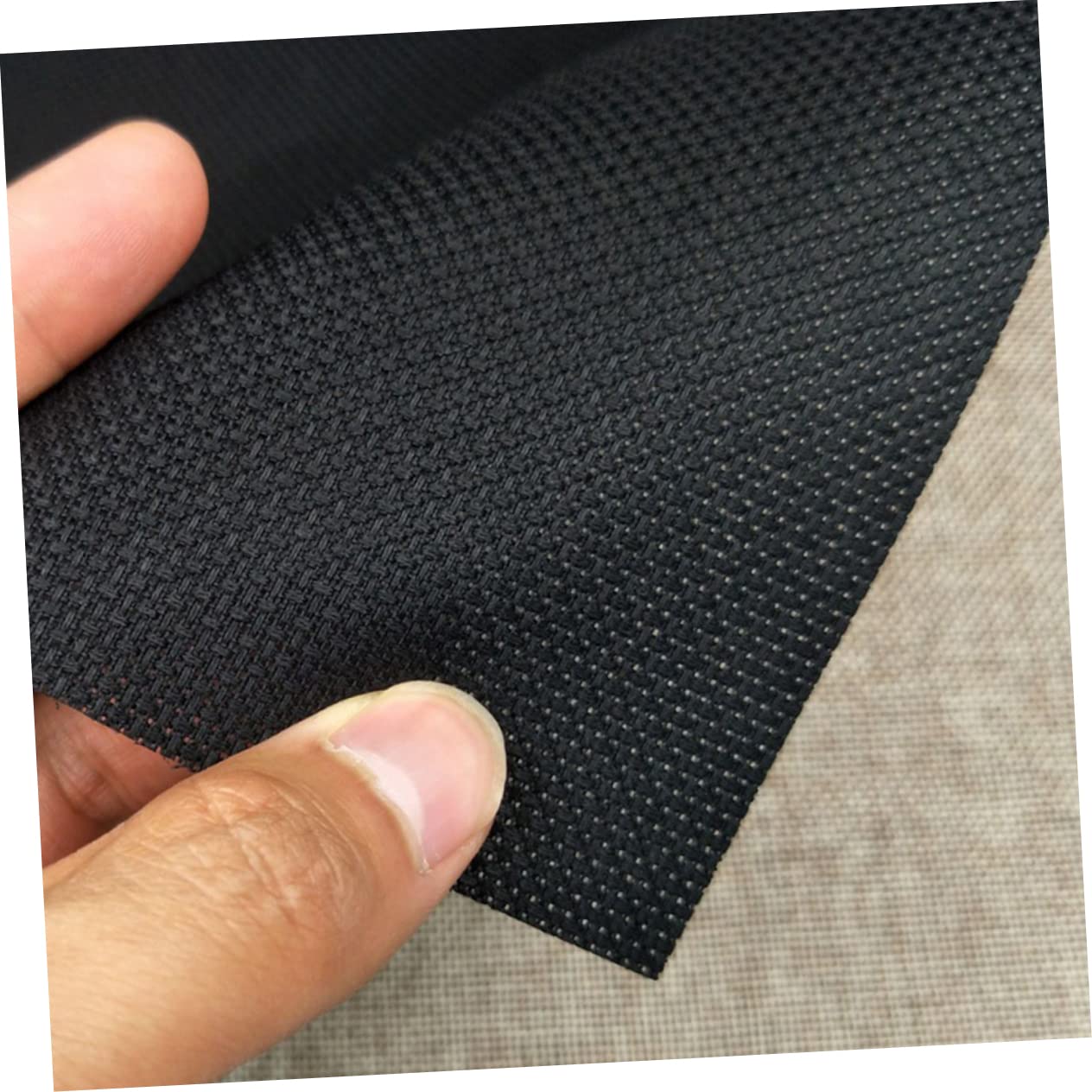 HOMSFOU 4pcs Black Cross Stitch Fabric Cloth for Needlework Projects Durable and Safe Embroidered Plain Material for Crafting and Creating Beautiful Designs