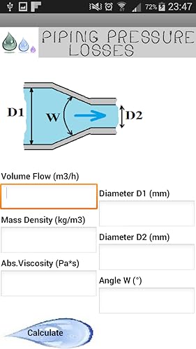 Pressure Losses Piping Tool