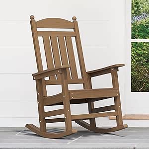 Amazon.com : Cozyman Outdoor Rocking Chairs, All Weather Resistant ...