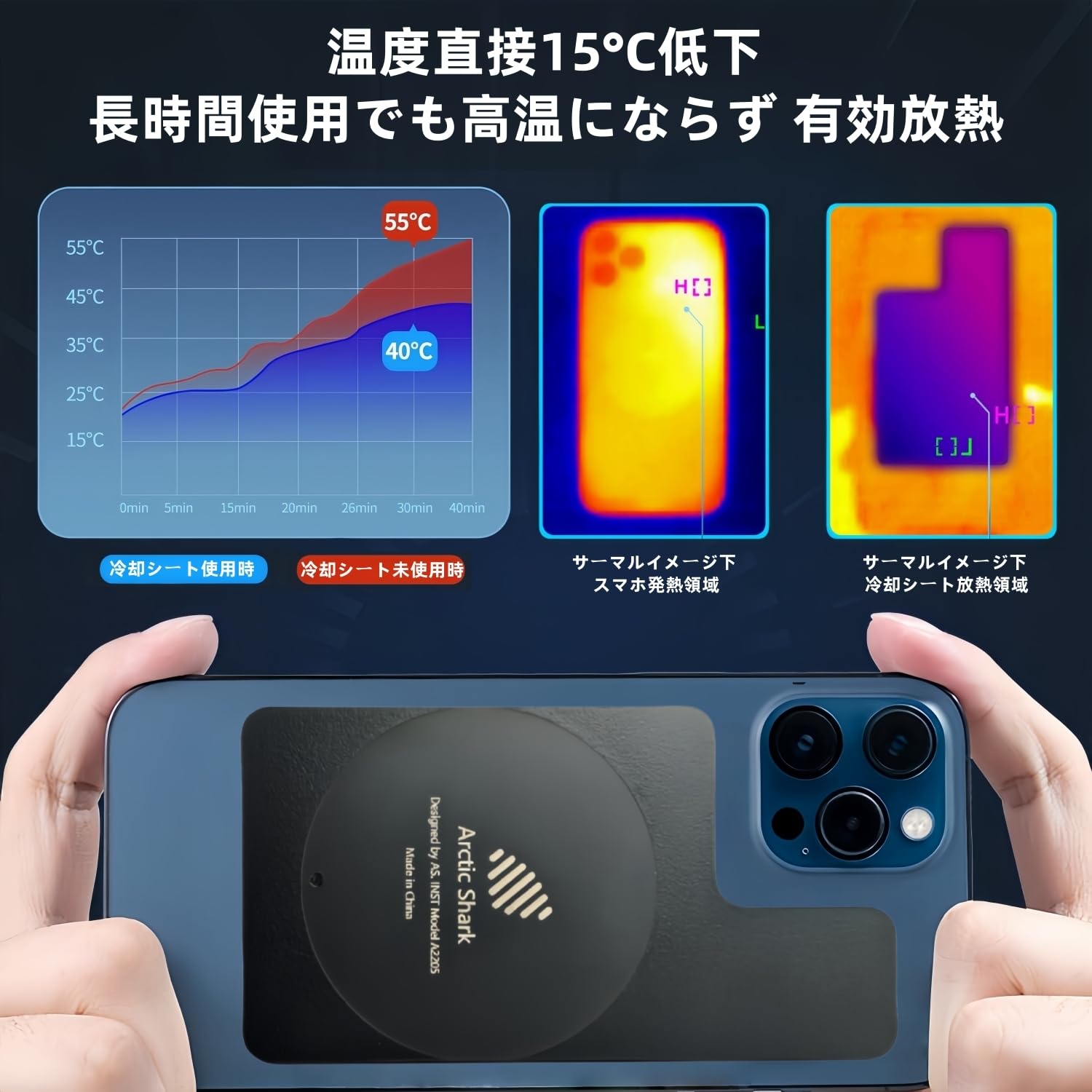 Amazon.co.jp: JYF.QUANYI 【2025夏新モデル】 スマホ 冷却シート 超薄