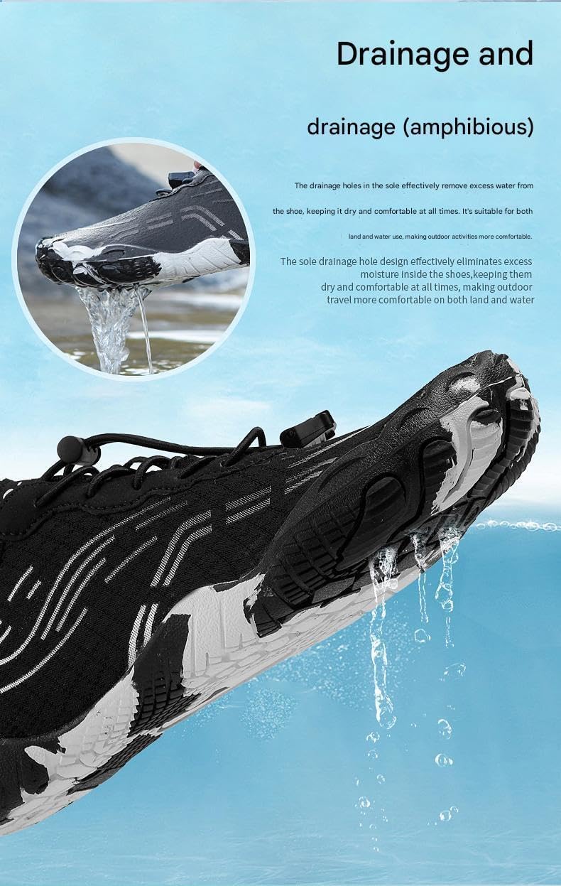 Wide Fit Barefoot Water Shoes, Men Women Non-Slip Hiking Aqua Sneakers, Zero Drop Wide Toe Box Quick Dry Swim Shoes - Image 4