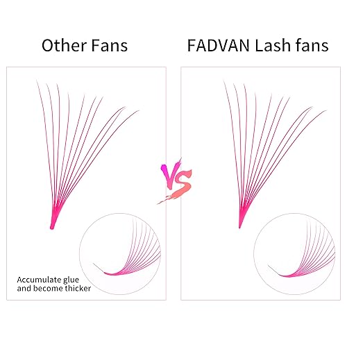 Miniatura 3 de Extensiones de pestañas de colores 240 unidades extensiones de pestañas postizas en abanico de 12 colores 10D de 0512in extensiones de pestañas de