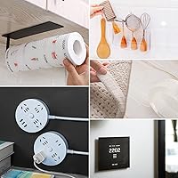 Vista 6 de Surard Cinta adhesiva de doble cara, paquete de 2 cintas adhesivas transparentes extraíbles de 3.28 pies x 0.5 pulgadas x 0.04 pulgadas, cinta