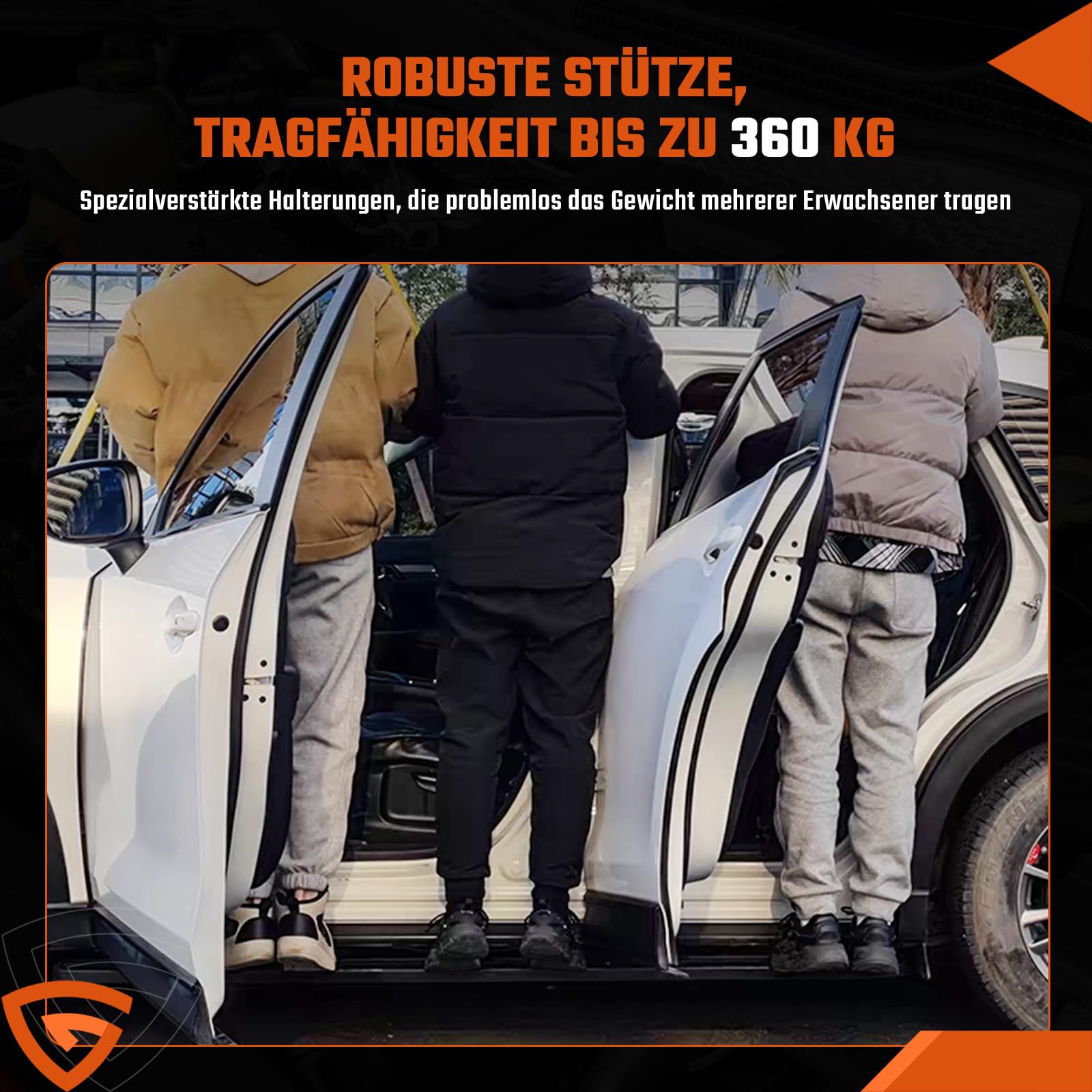 Trittbretter Seitenbrett Set Kompatibel mit Mercedes Benz GLE W167 V167 2019-2024, Belastbar bis 360KG, Seitenschweller mit Halterung, Aluminium Schweller, rutschfest, robust, Links & Rechts