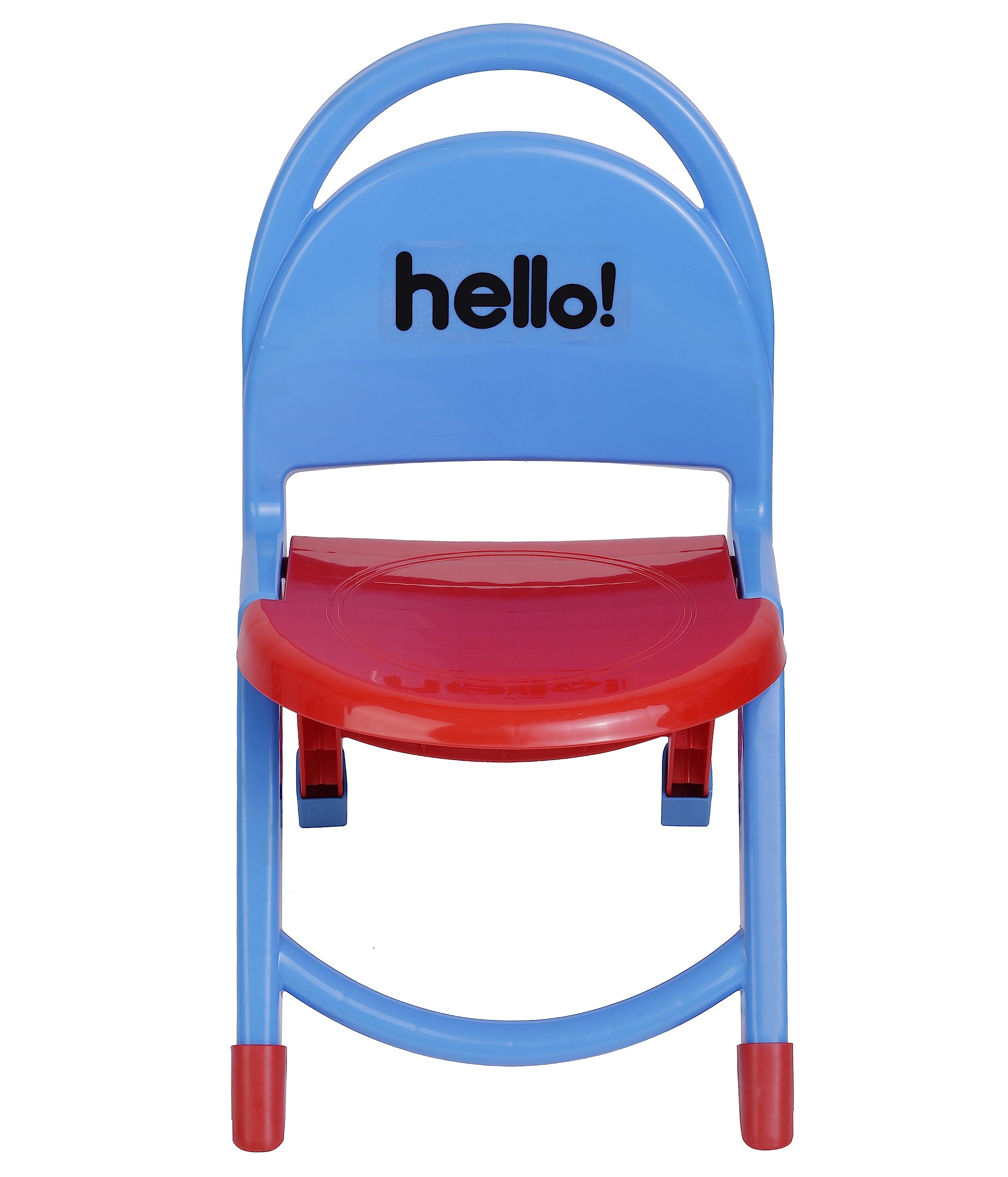 Zerya Sturdy Kids Foldable Chair with Back Support Strong and Durable Plastic Chair for Kids (Red)-image-12