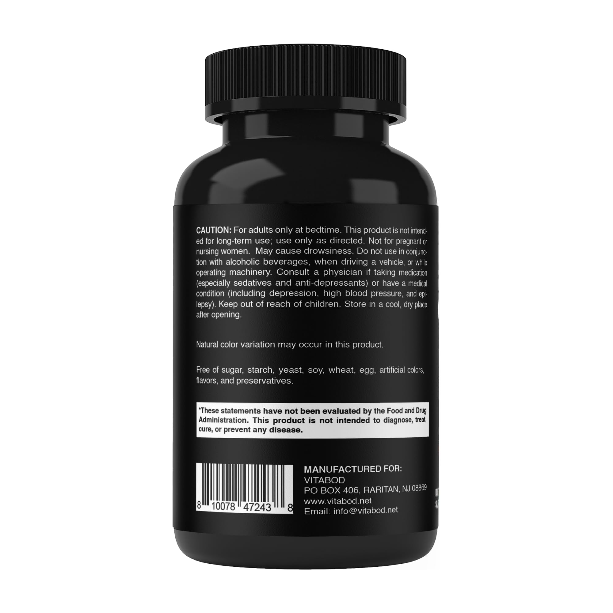 Vitabod Melatonin 20 mg Fast Dissolve Tablets with Vitamin B6, 240 Ct — Amazon image 9
