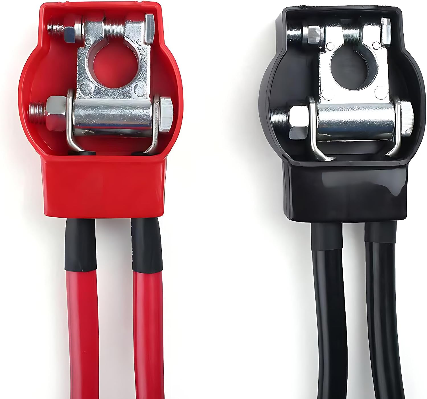 Battery Terminal Connectors,Car Battery Terminal for Marine Car Boat RV and Vehicles (1 Pair)