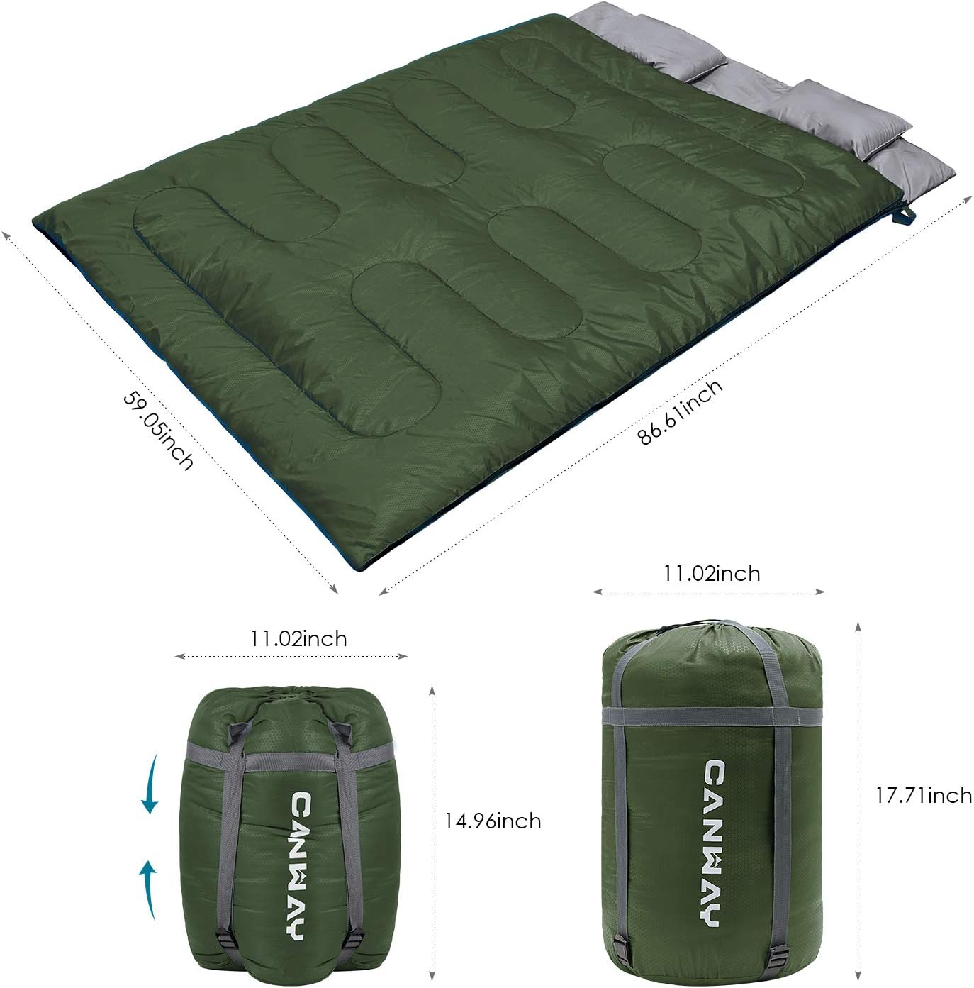 backpacking double sleeping bag