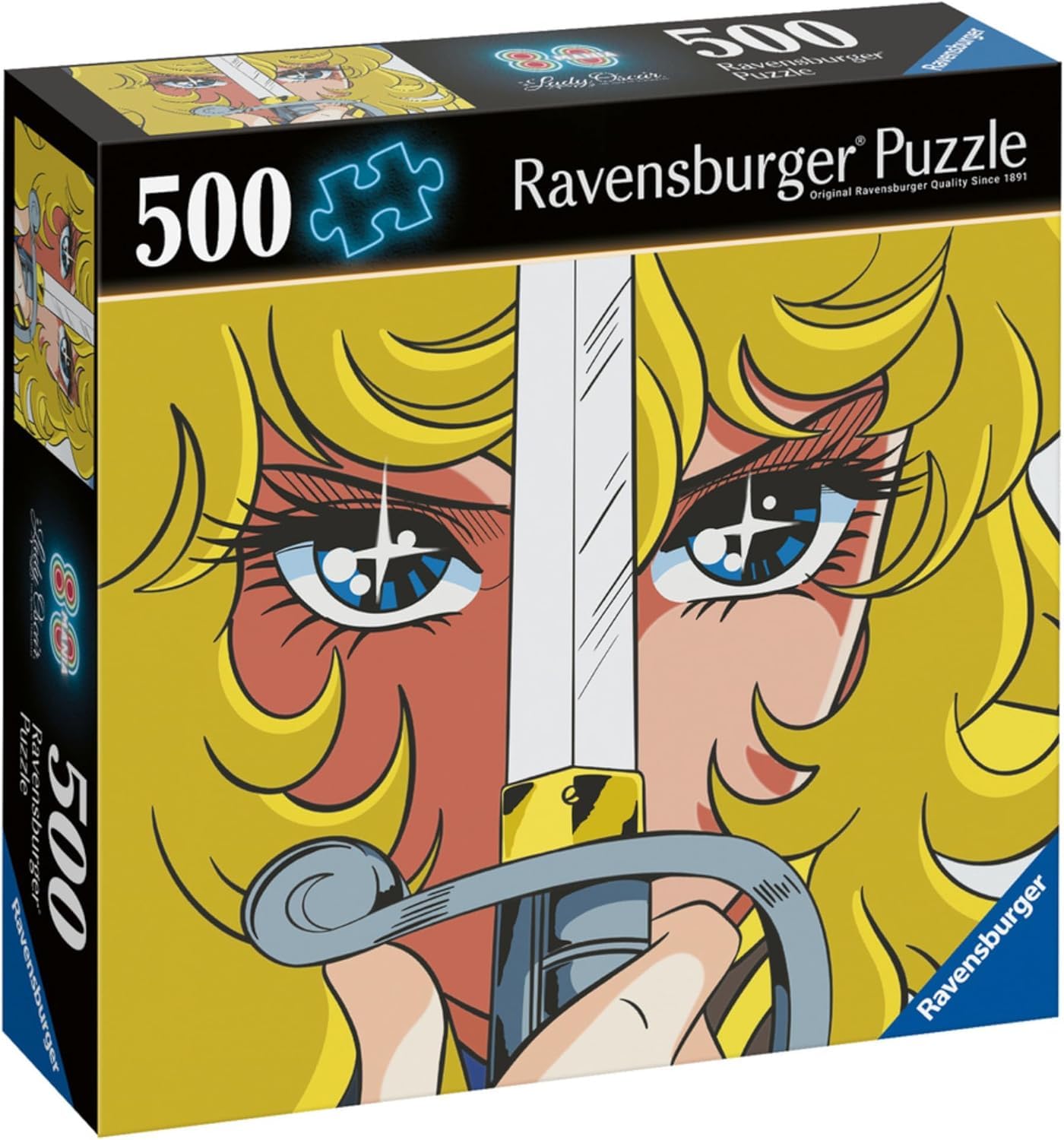 Ravensburger - Puzzle 500 Pezzi | Lady Oscar | Puzzle per Adulti 500 Pezzi | Puzzle Lady Oscar | Rompicapo Adulti e Bambini +14 anni | Regalo per Lui e per Lei