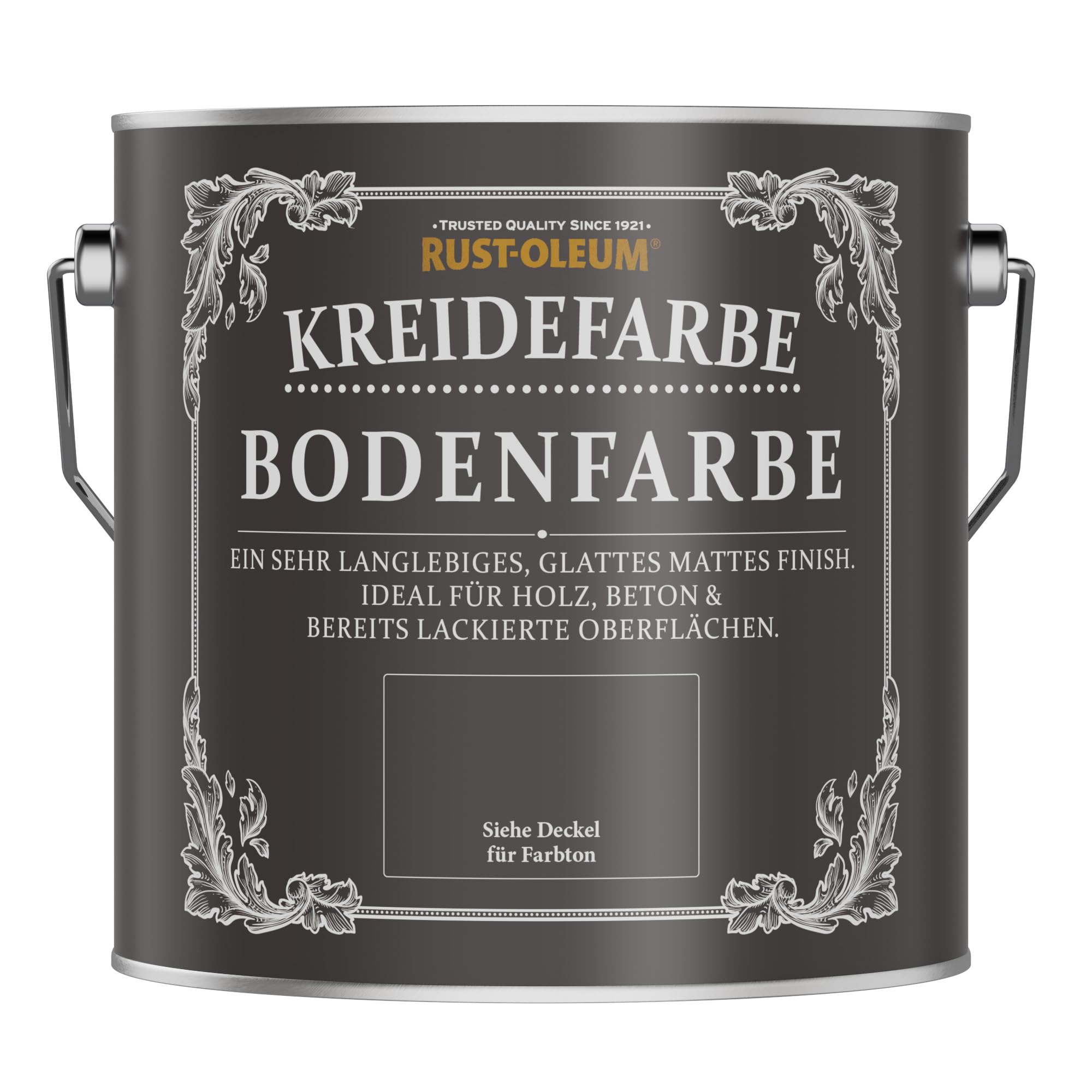 Rust-Oleum grau strapazierfähige, kratzfeste Bodenfarbe für Holz und Beton - Winter-Grau 2,5 Litres