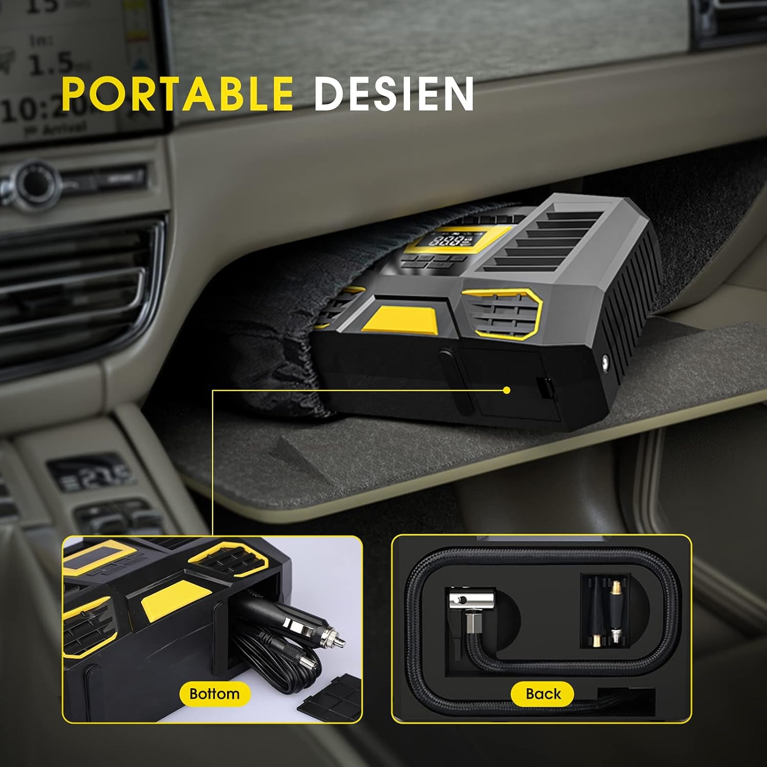 Bahradody 電動エアコンプレッサー 電動空気入れ 車エアーポンプ 自動車用 車用 電動エアーポンプ 空気入れ バイク タイヤ Bahradody 電動エアコンプレッサー 電動空気入れ 車エアーポンプ 自動車用 車用 電動エアーポンプ 空気入れ バイク タイヤ