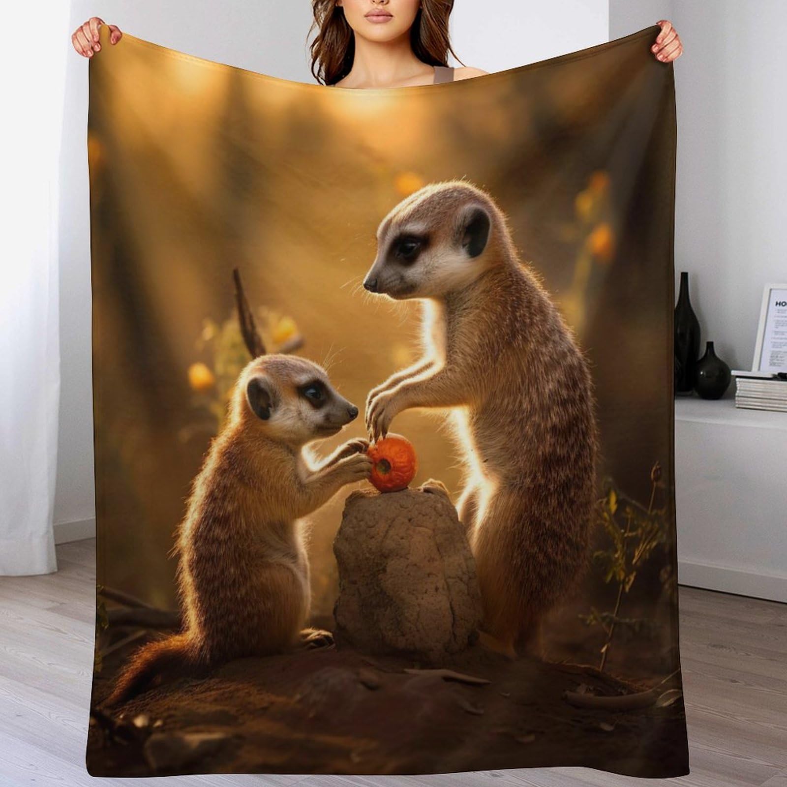 Couverture polaire en flannel douce 150x200cm pour lit et canapé moelleux