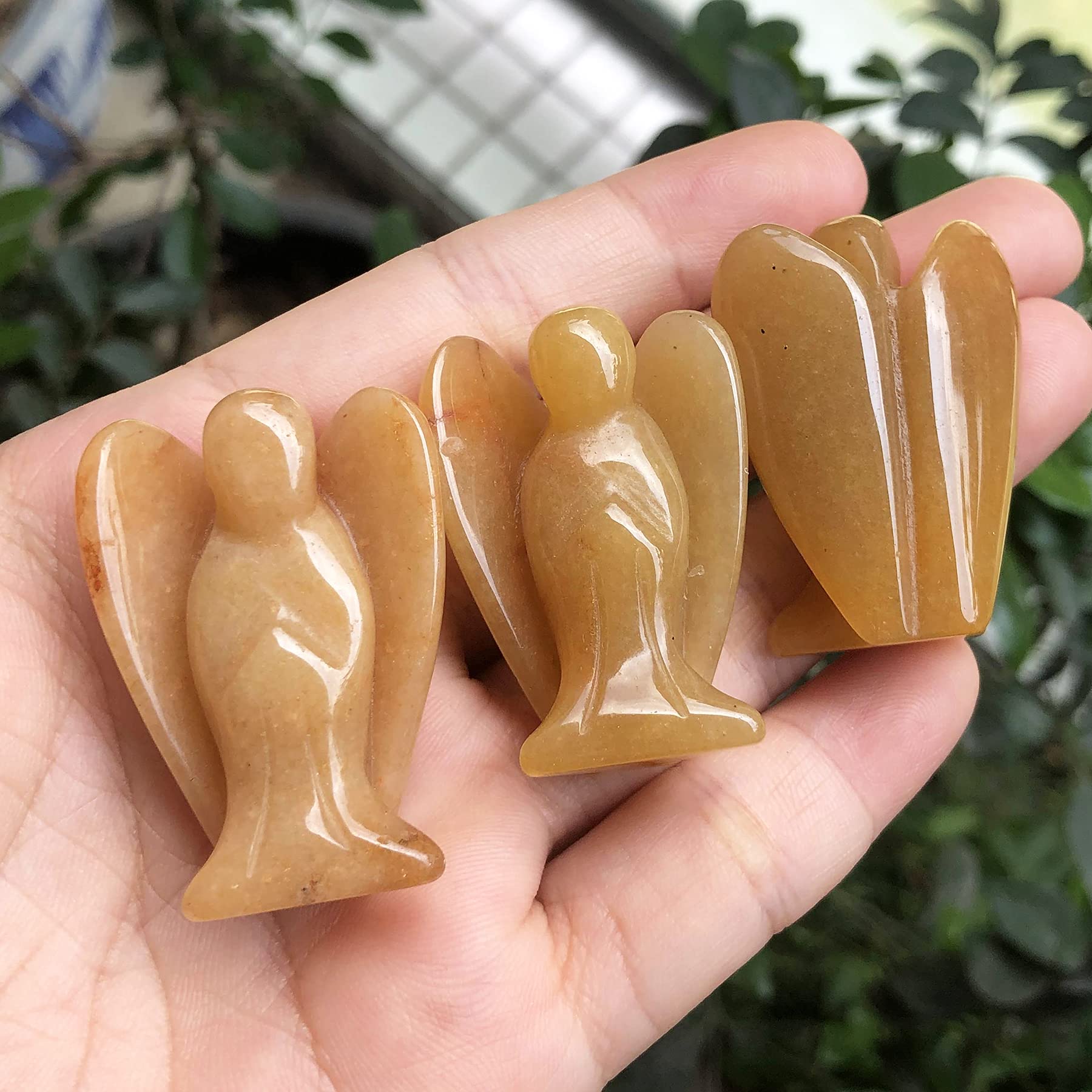 LiuliuBull Amarillo Jade Piedra Conejo Jade Adornos Estatua Mano Tallado Animal Coleccionable Escultura fengshui curación cristalino (Size : 10cm LiuliuBull Amarillo Jade Piedra Conejo Jade Adornos Estatua Mano Tallado Animal Coleccionable Escultura fengshui curación cristalino (Size : 10cm