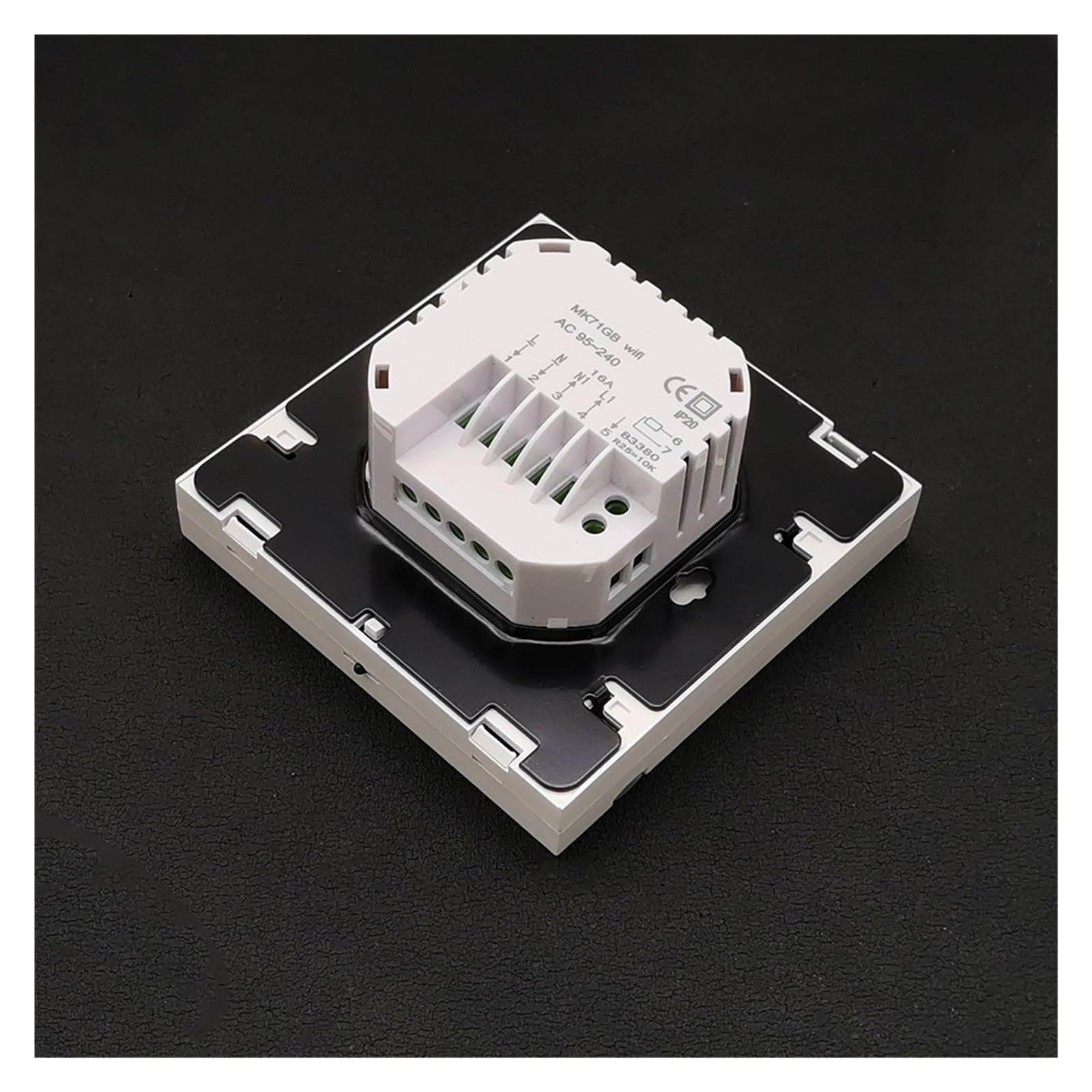 Inteligentny termostat WiFi Inteligentny pilot zdalnego sterowania działa w instrumencie regulatora temperatury Precyzja łatwość Konfiguracji(16A Wifi-GB Electric)
