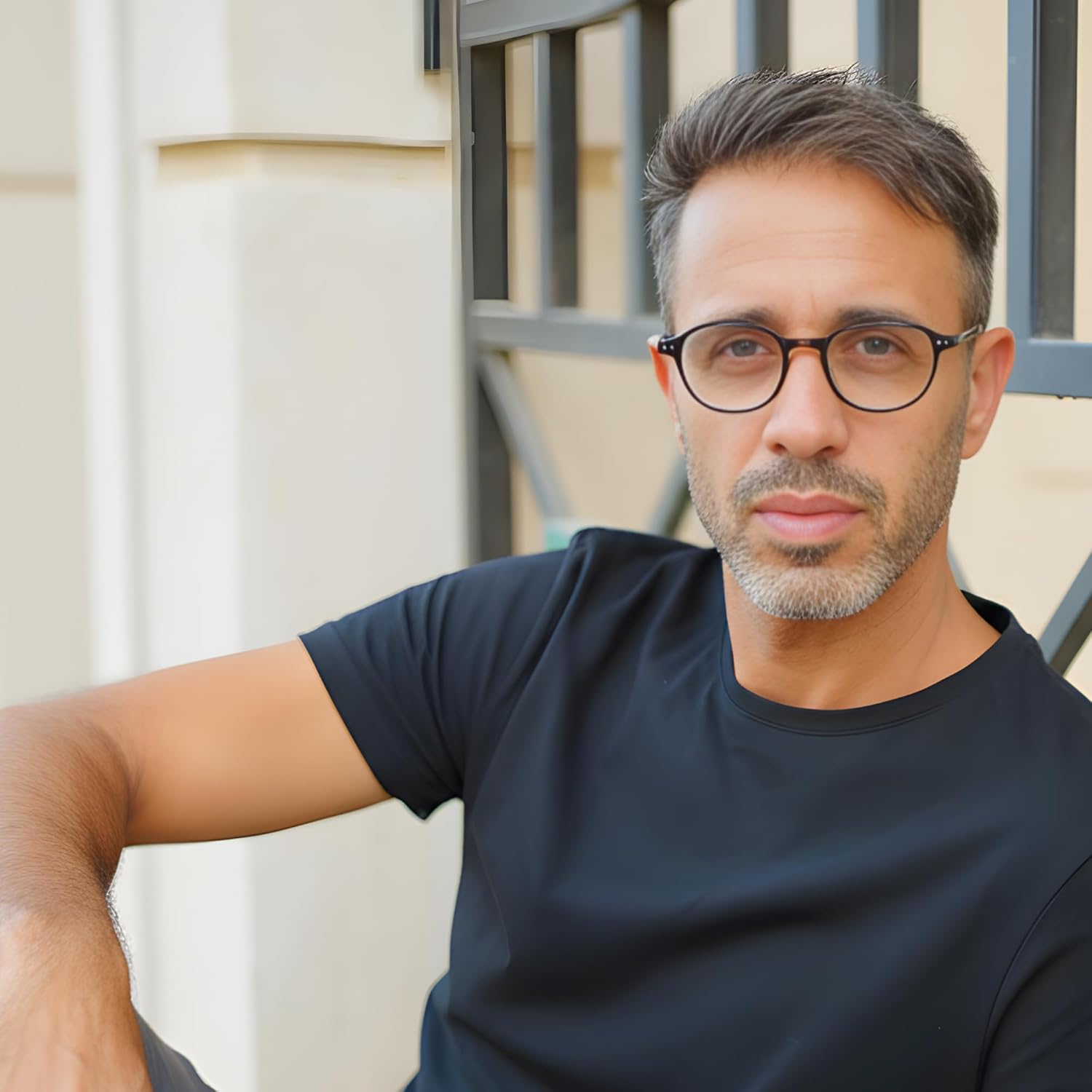2SeeLife Small Round Reading Glasses for Men & Women – Narrow-Medium Fit, Sturdy Frame, Spring Hinges, Premium Retro Readers, Brown Tortoise, +2.50