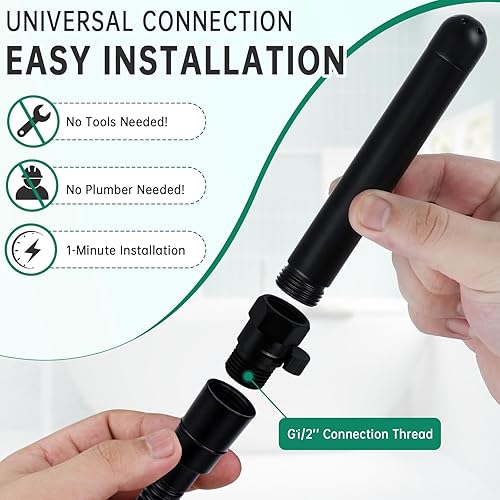 Miniatura 12 de Kit de enema de ducha, sistema de limpieza de boquilla de ducha con válvula de control de agua para hombres y mujeres, limpieza portátil