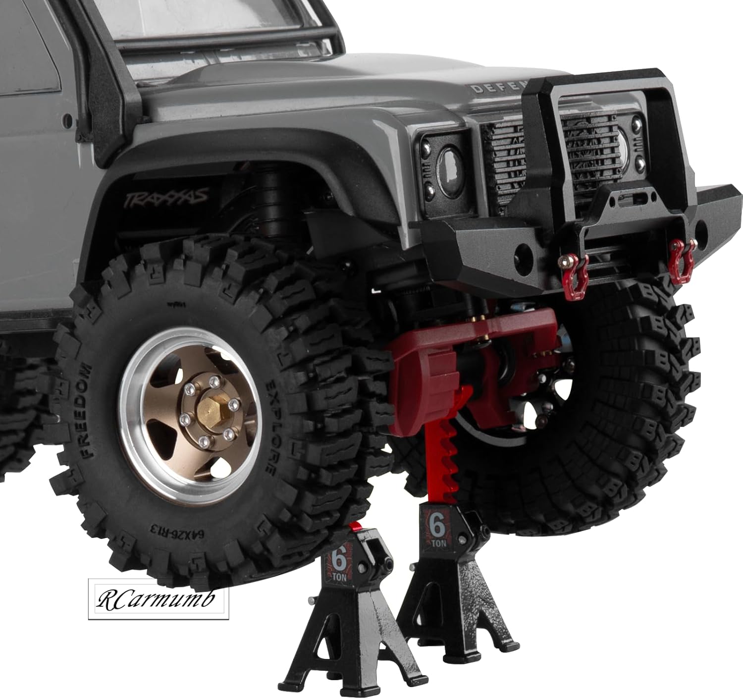 2-Pack RC Work Stand Bundle for 1/18 1/24 1/30 1/32 TRX4M K10 SCX24 FCX24 K5 AX24 SCX30 Ascent-32, 360° Rotating Display Stand & Height Adjustable Lift Table w/ 4 Pcs Jack Stands,Black w/Black