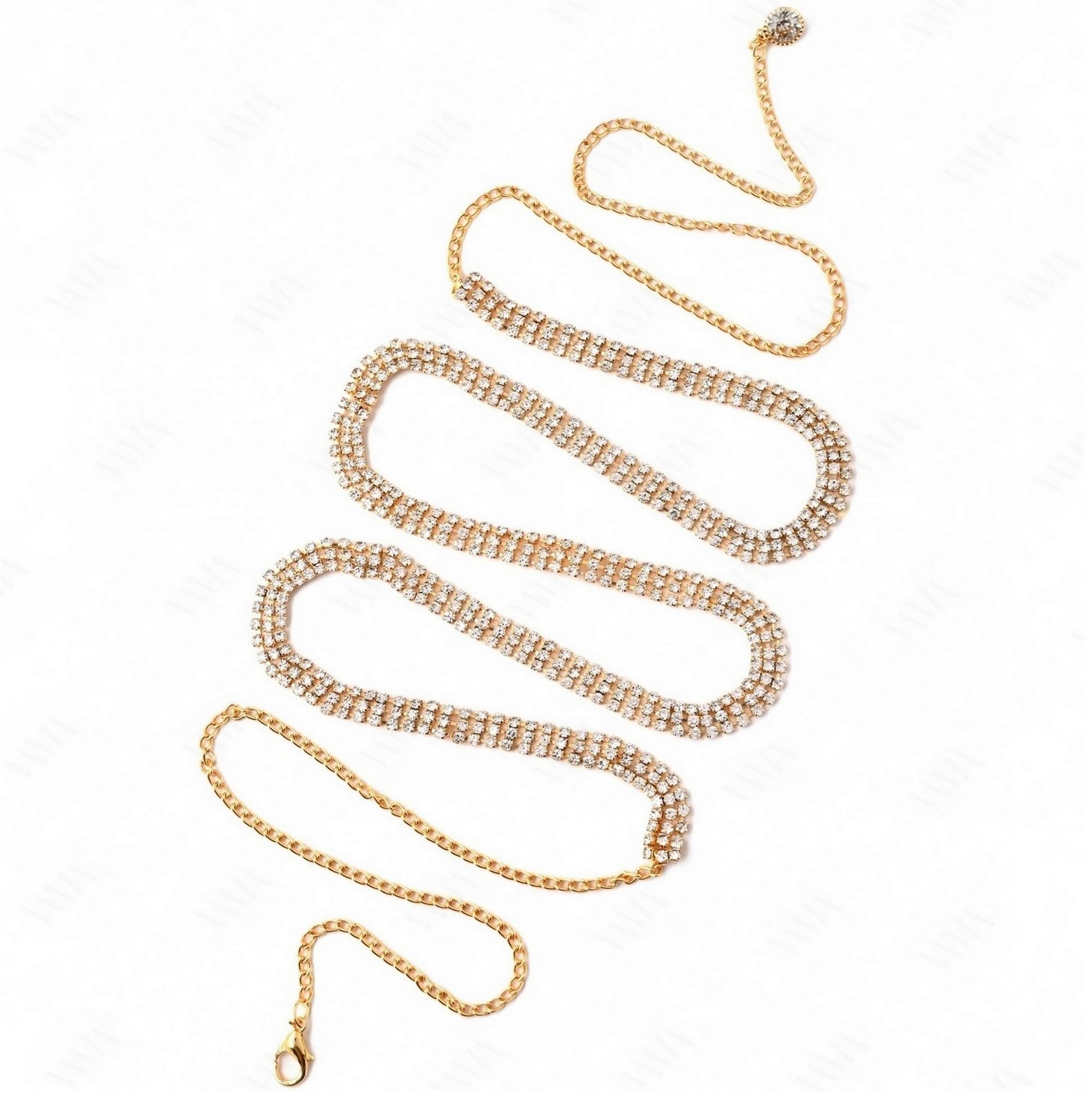 vama Fashions Gold Belly Hip Chain kamarbandh Waist Sari Belt kamarpatta for Saree-picture-29