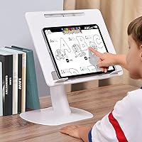 Vista 8 de OATSBASF Soporte de lectura de libros, soporte de libros ajustable en altura con clip para libros, soporte para libros para leer manos libres
