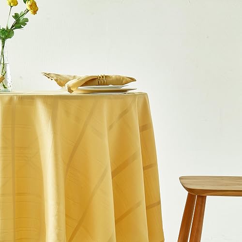 Miniatura 5 de Mantel rectangular a cuadros, mantel de jacquard a cuadros, resistente a las arrugas, elegante, resistente a las arrugas, mantel decorativo de tela