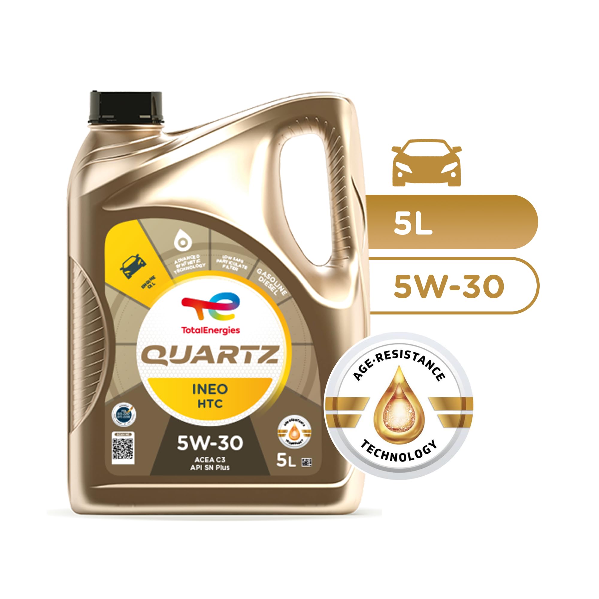 TotalEnergies Quartz Ineo HTC 5W-30 Engine Oil 3x5 Liter : Amazon