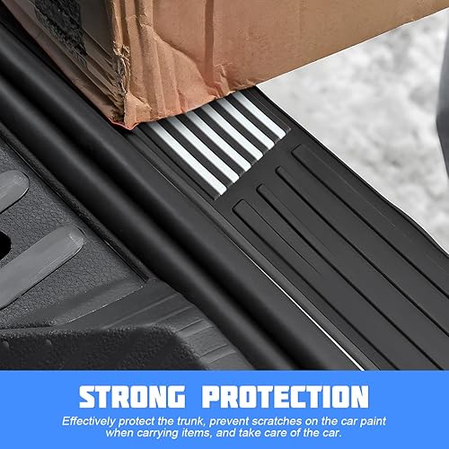 Miniatura 5 de Protector de parachoques trasero para coche, protector de umbral de puerta de entrada con bandera americana antiarañazos, cubierta de protección de