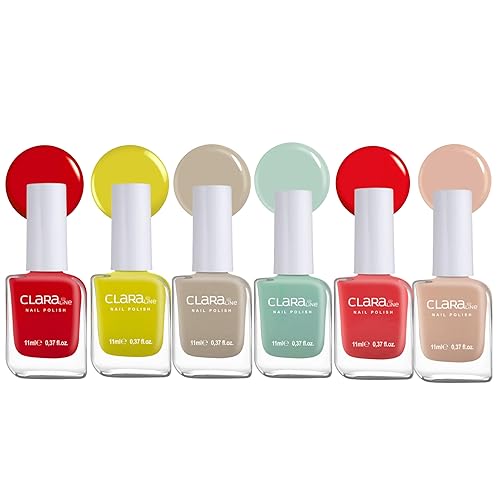 Claraline Juego de esmaltes de uñas esmalte de uñas nostalgia del verano