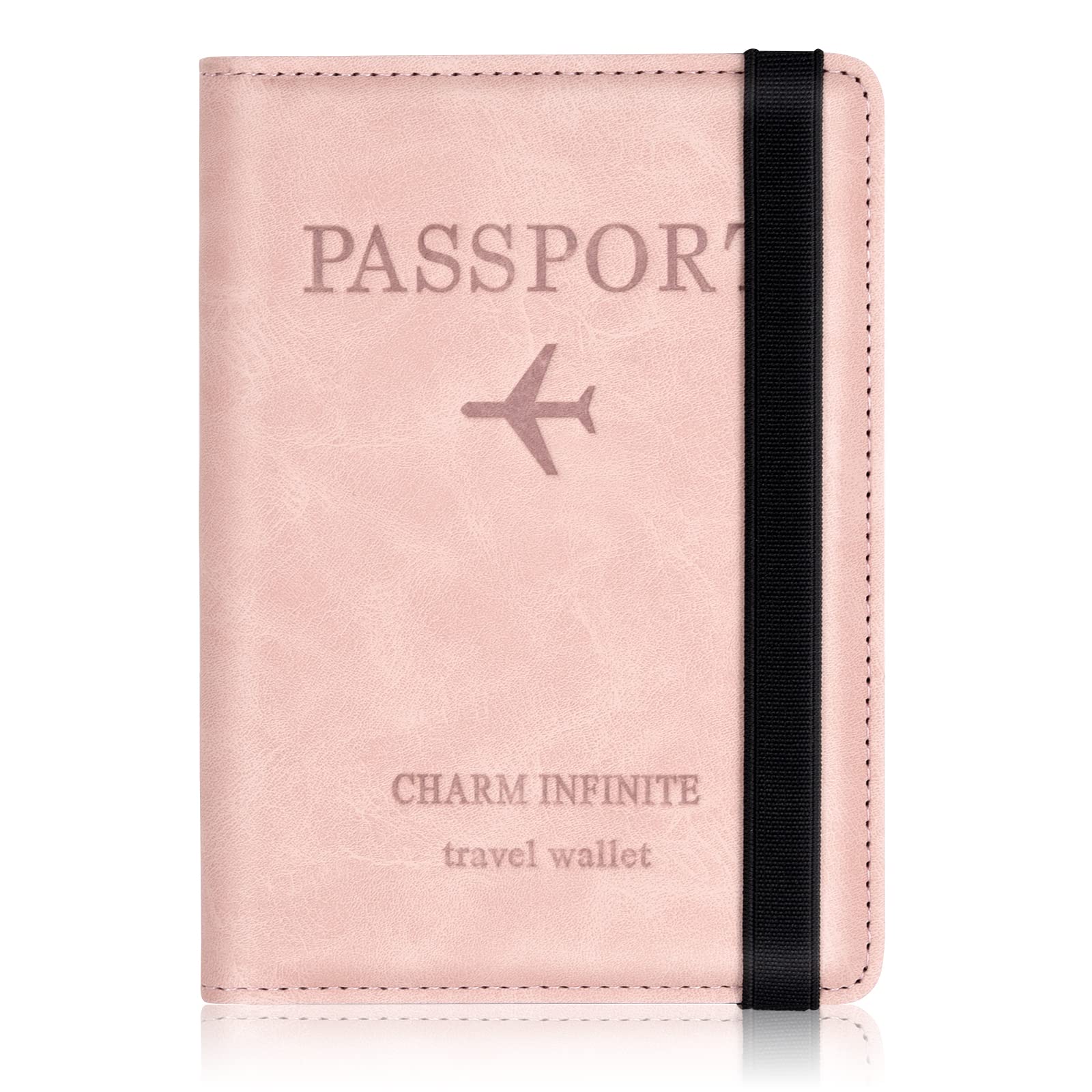 Toctax Custodia per passaporto, copertina per passaporto con blocco RFID, supporto per passaporto per donna e uomo, custodia da viaggio per documenti di viaggio