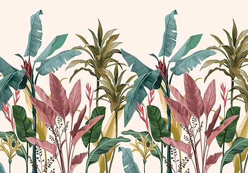 Miniatura 9 de Bormia Papel tapiz infantil con estampado de elefante, animales de la selva, león, cebra, tigre, para habitación de los niños, habitación del bebé