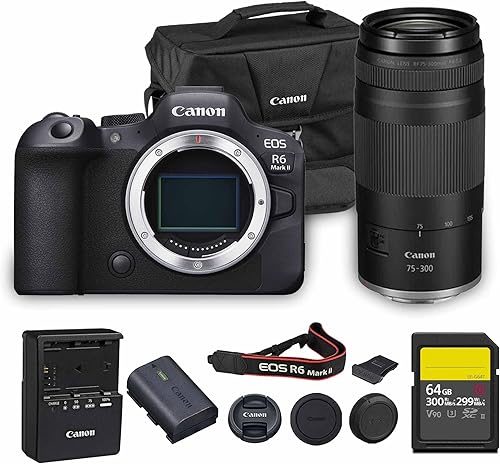 Miniatura 9 de Kit de cámara sin espejo Canon EOS R6 Mark II con lente RF de 24-105 mm f/4 | 24.2MP de fotograma completo, 4K 60fps, Dual Pixel CMOS AF II, para