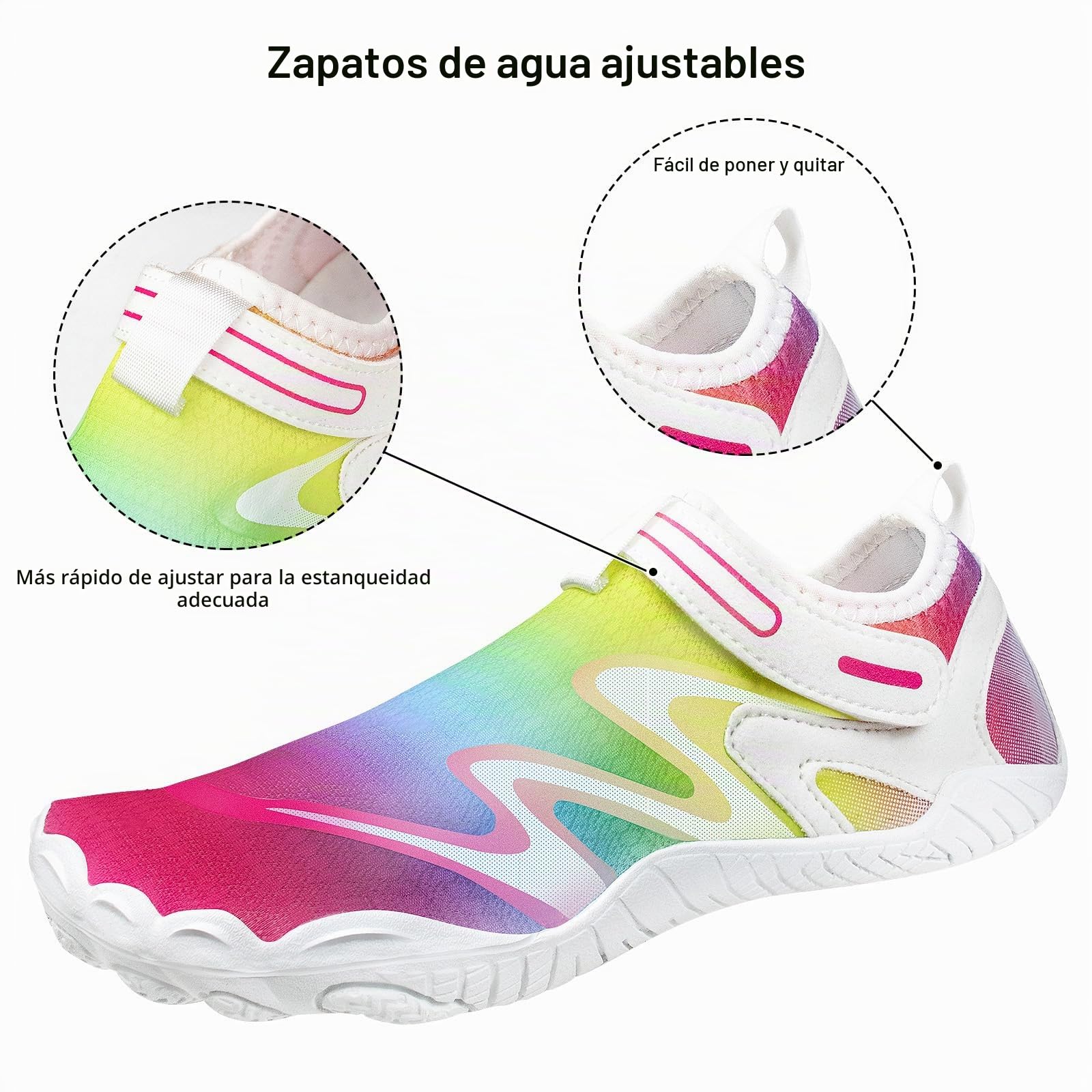 COONE Zapatos de Agua Hombres Mujeres Zapatos de Playa Zapatos de baño de Playa rápidos y Secos Calcetines Aqua Zapatos de Piscina
