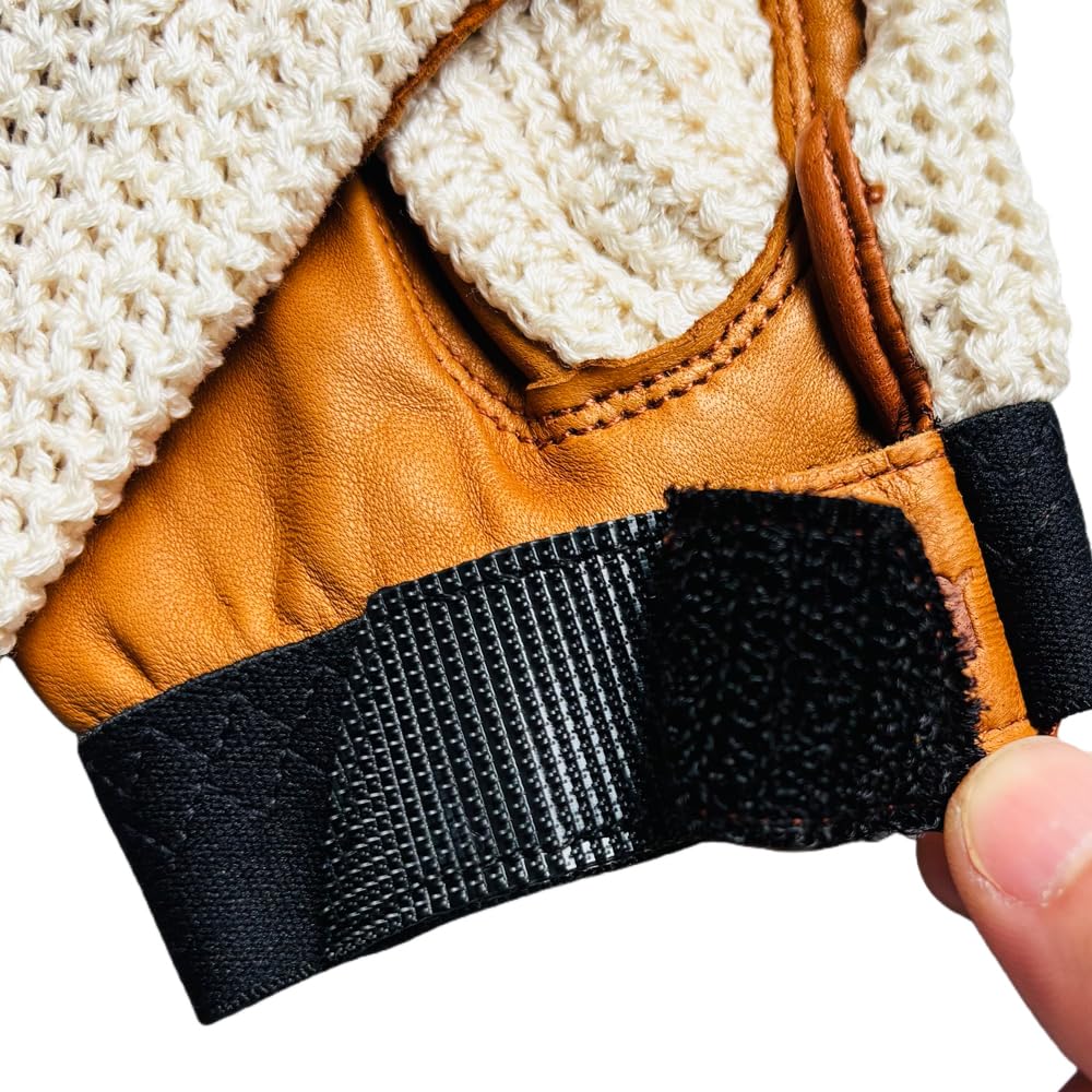 Harssidanzar Guantes de equitación, genuino cuero de oveja malla transpirable, ligero y cómodo, guantes de equitación DM303