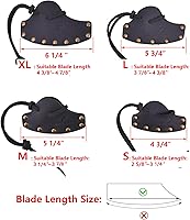 Vista 2 de Funda de cuero duradera para hacha, cubierta de cabeza de hacha, protector de hoja de hacha, herramienta de camping