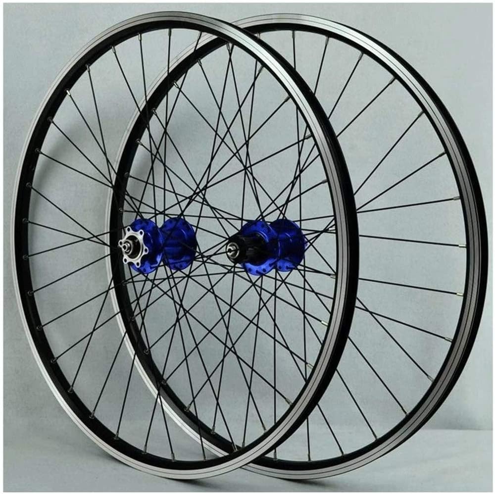 GFYWZZ MTB Wheelset 26Inch Bicycle Cycling Rim Mountain Bike Wheel 32H Disc/Rim Brake 7-11Speed QR Cassette Hubs Sealed Bearing 6 Pawls,Blue : Sports & Outdoors
