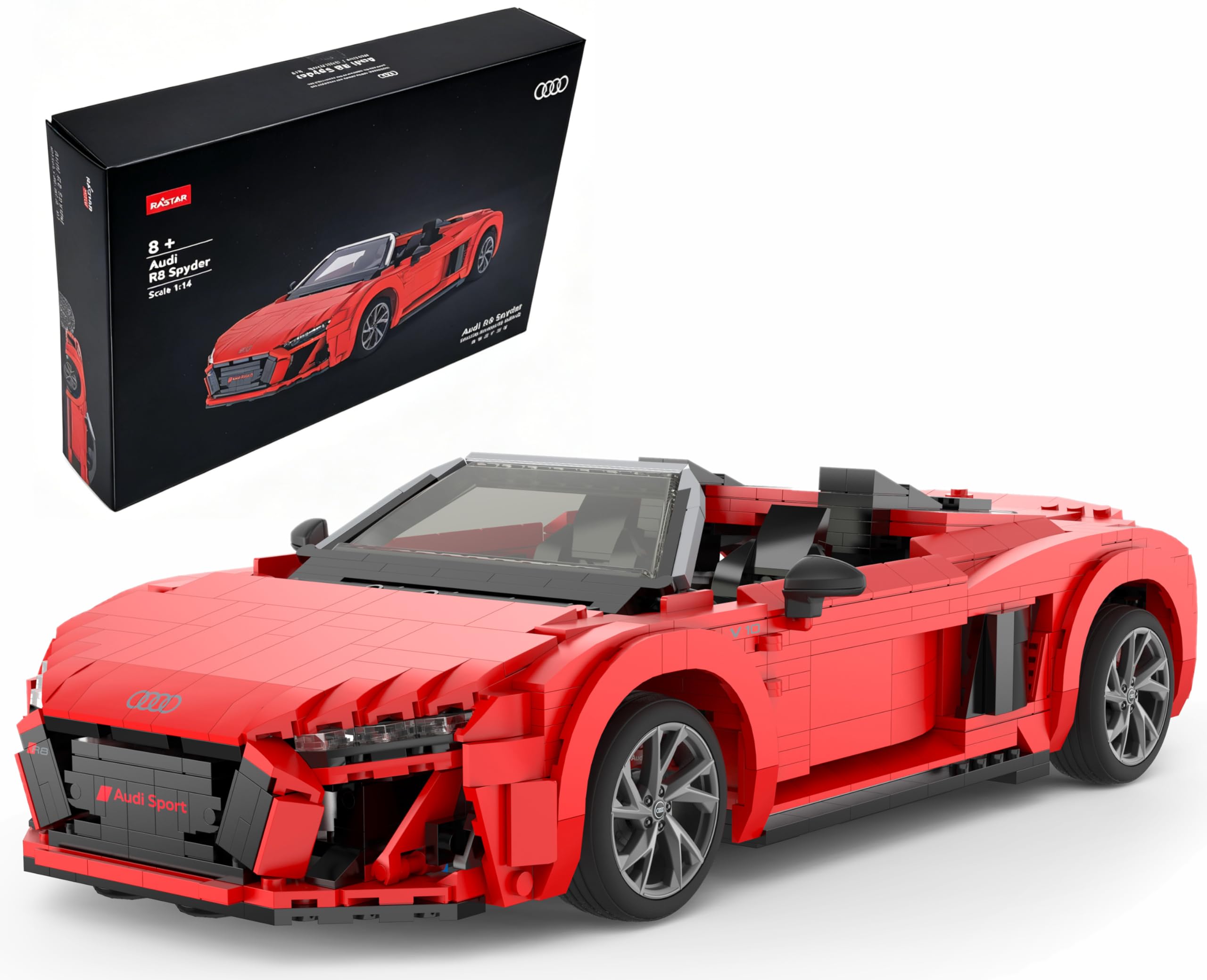 Amazon.co.jp: RASTAR 1:14AUDI R8 スパイダー トイザらス限定 : おもちゃ