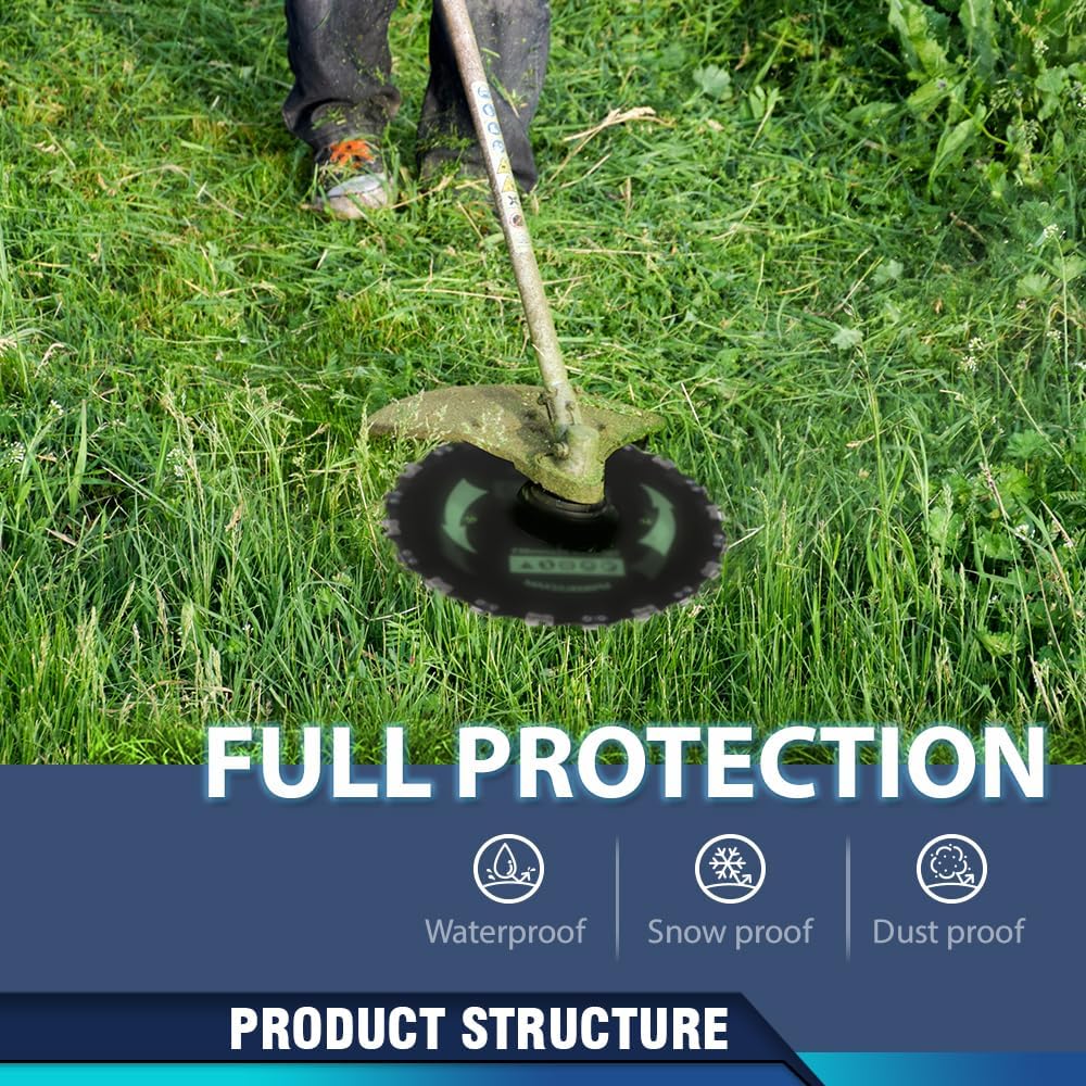 PIT66 2Pack 7" Chainsaw 14 Tooth Brush Blades Compatible with Bush Cutter Weed Eater Trimmer Head 2PCS