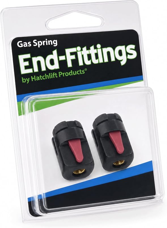 Terminal de engate rápido para mola a gás Hatchlift Products para esfera de 10 mm – Pacote com 2