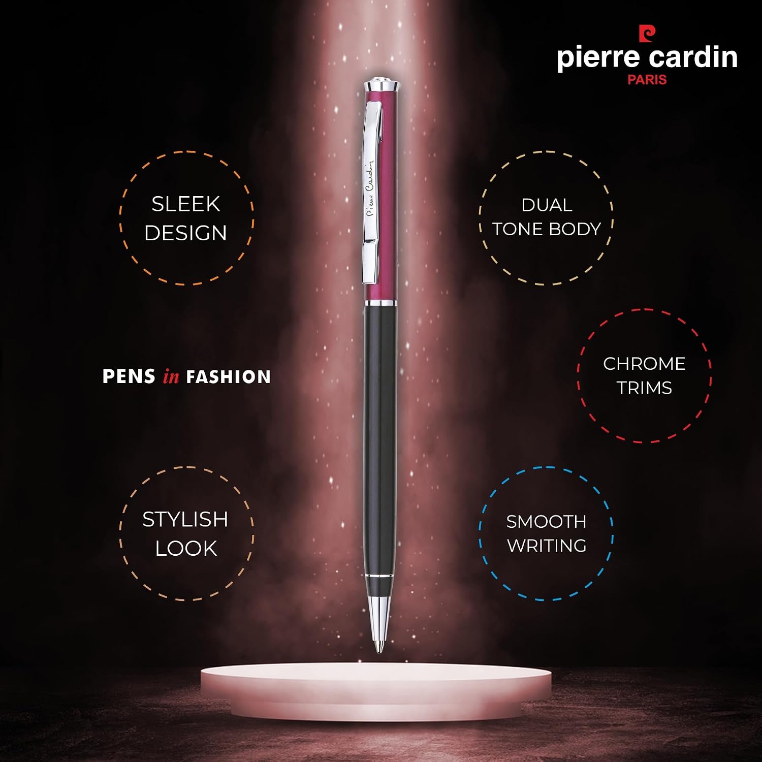 Pierre Cardin Beautiful Ball Pen, Blue Ink