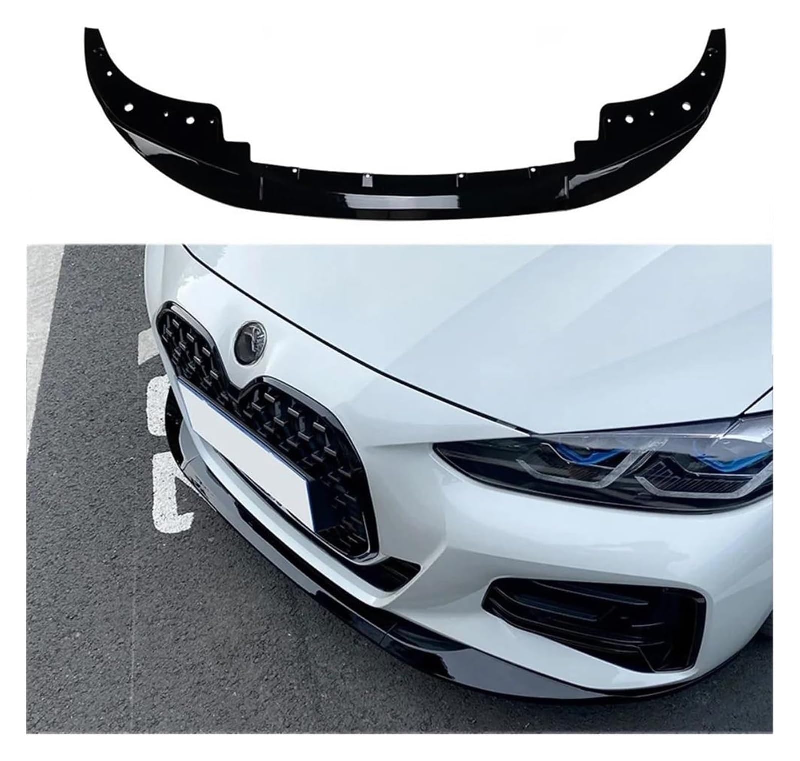 Labbro Anteriore Per BMW Serie 4 G24 G26 420i 430i I4 M50 Sport Gran Coupé 4 Porte G22 G23 M440i 2020-2024 Spoiler Paraurti Anteriore Splitter Lip Diffusore