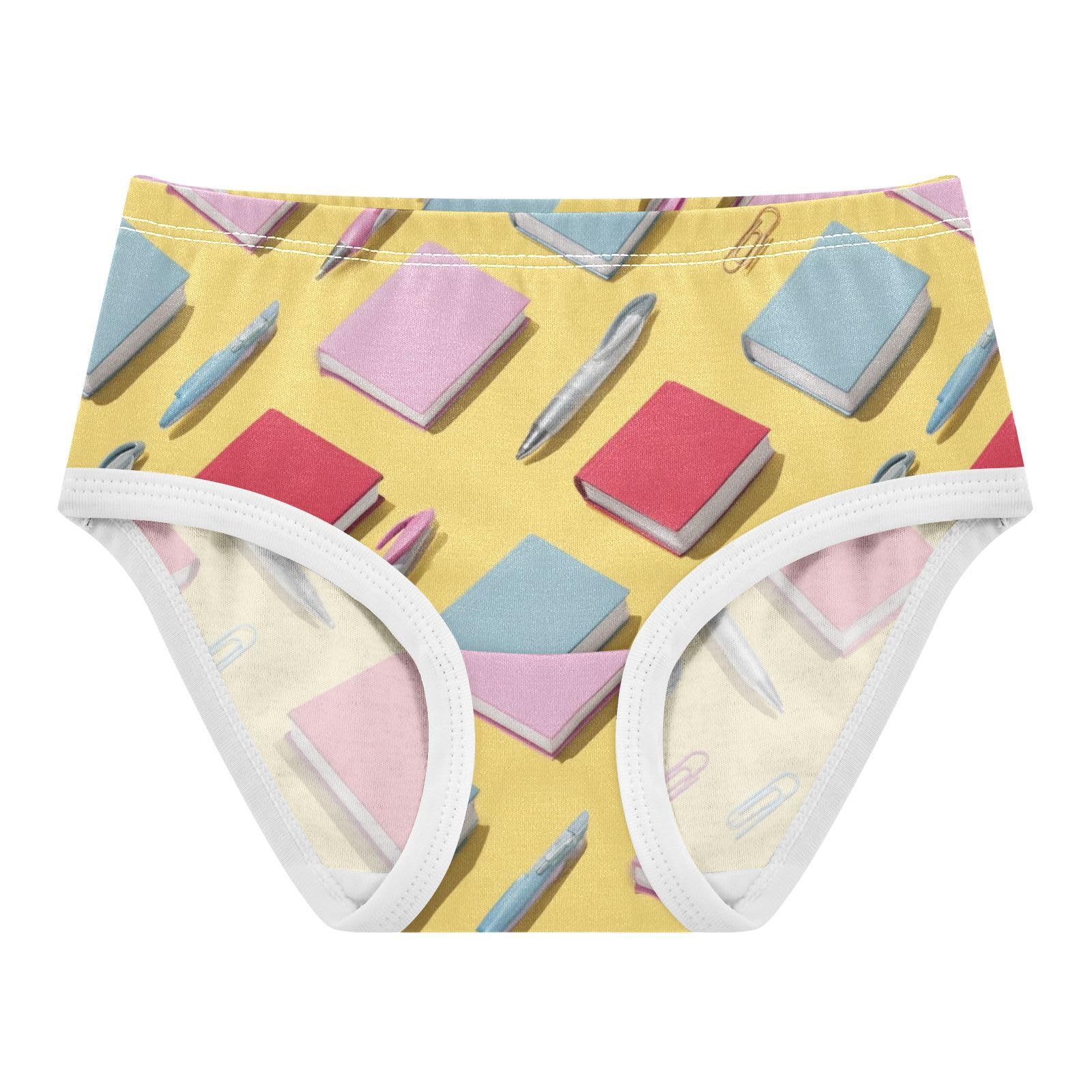 Wusikd Books Pens Paper Clips Girls Underwear Cotton Girls Briefs Soft Toddler Underwear 2T