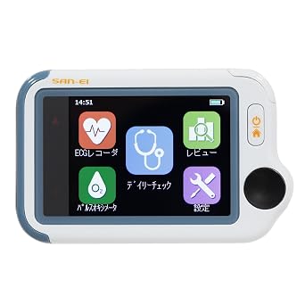 SAN-EI Medicis Portable Electrocardiogmeter with Voice Guidance Check Me Light Advance