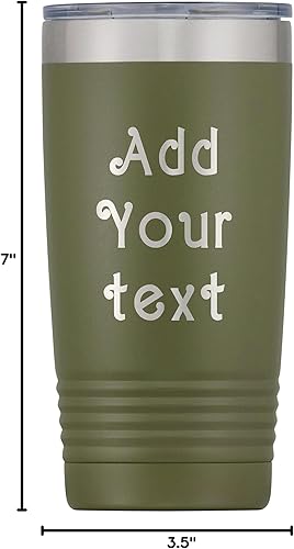 Miniatura 8 de Vaso personalizado con texto grabado personalizado, taza de acero inoxidable de 20 onzas, taza de viaje con aislamiento de doble pared, vaso con