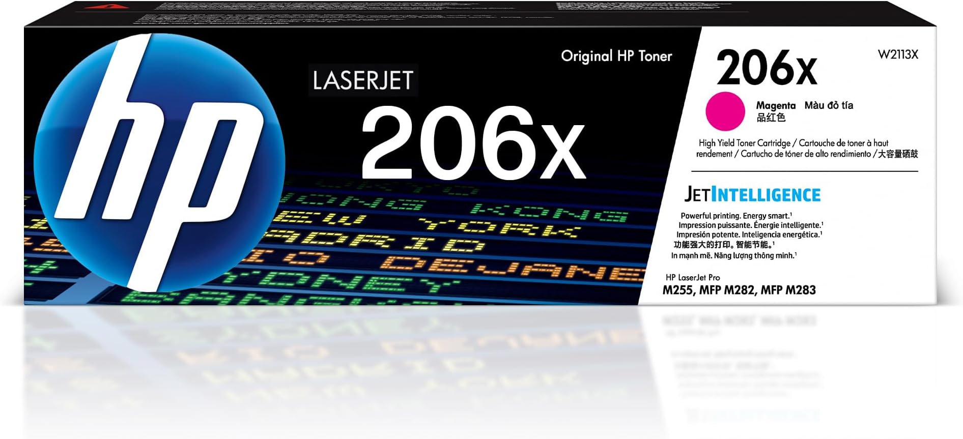 HP 206X Magenta Toner Cartridge | Works with Color LaserJet Pro M255, MFP M282, M283 Series | W2113X
