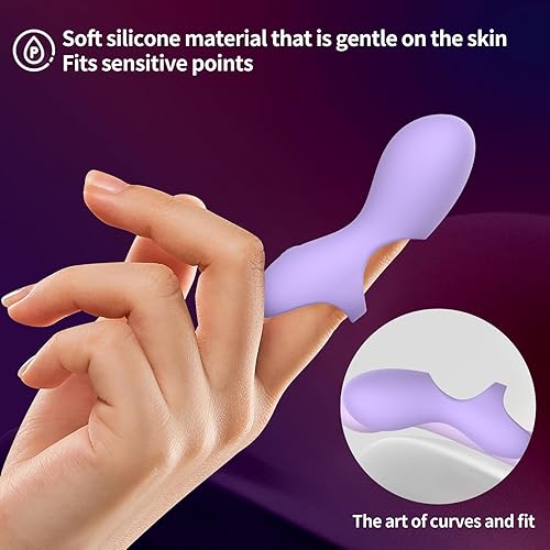 Miniatura 4 de Vibrador intenso de dedos para parejas, potente juguete de estimulación sexual para mujeres con sensación de pezón y clítoris, herramientas de